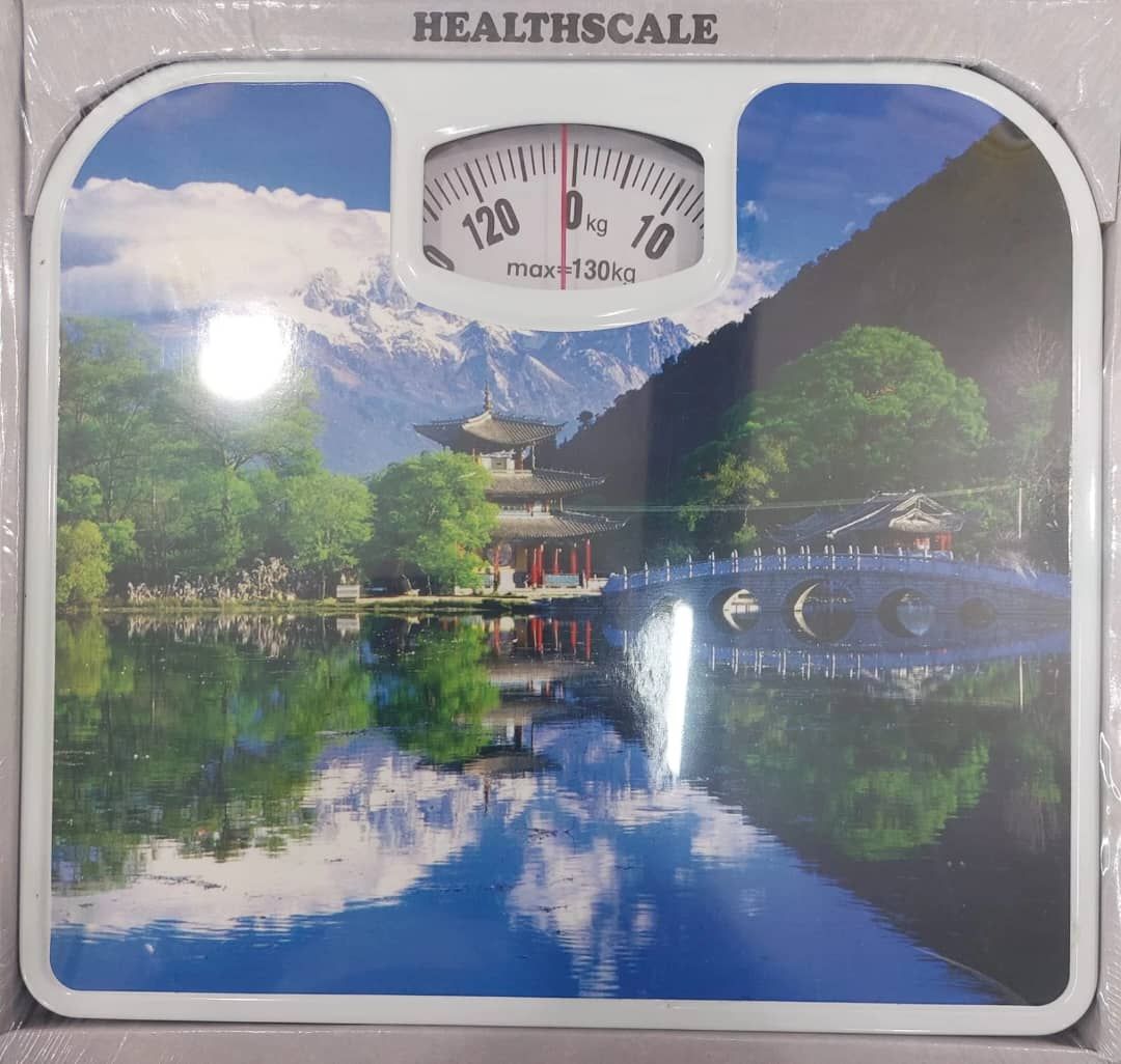 Balance de Personne Mécanique "HEALTHSCALE" - 130kg - Précision Simple et Design Inspirant