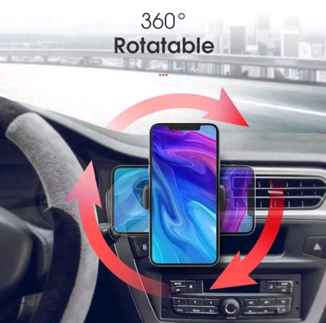 Car Air Vent Phone Holder - Black 