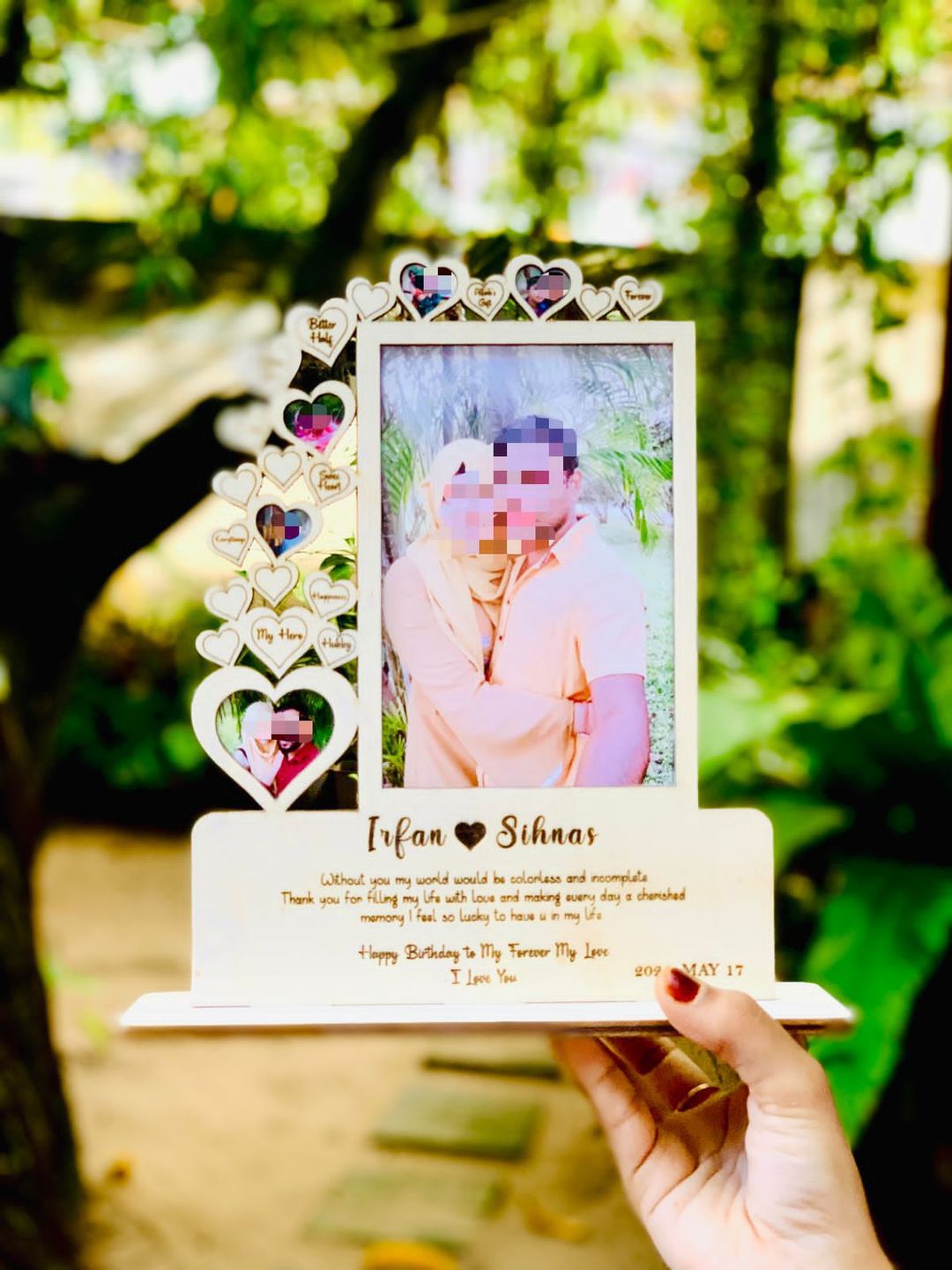 Wooden polaroid frame