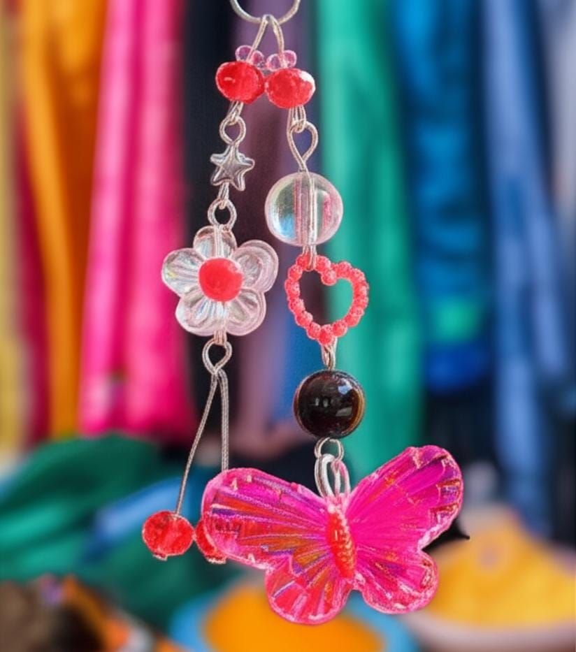 Crimson bloom charm