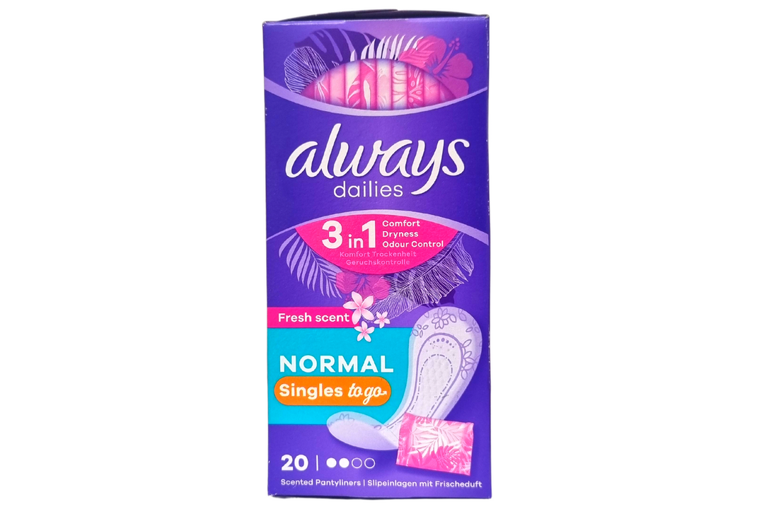 Always Daillies Lot de 20 protège-slips normaux