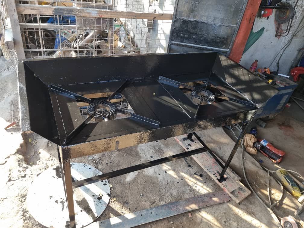 Jiko la gas la wazi - Open Double Burner  