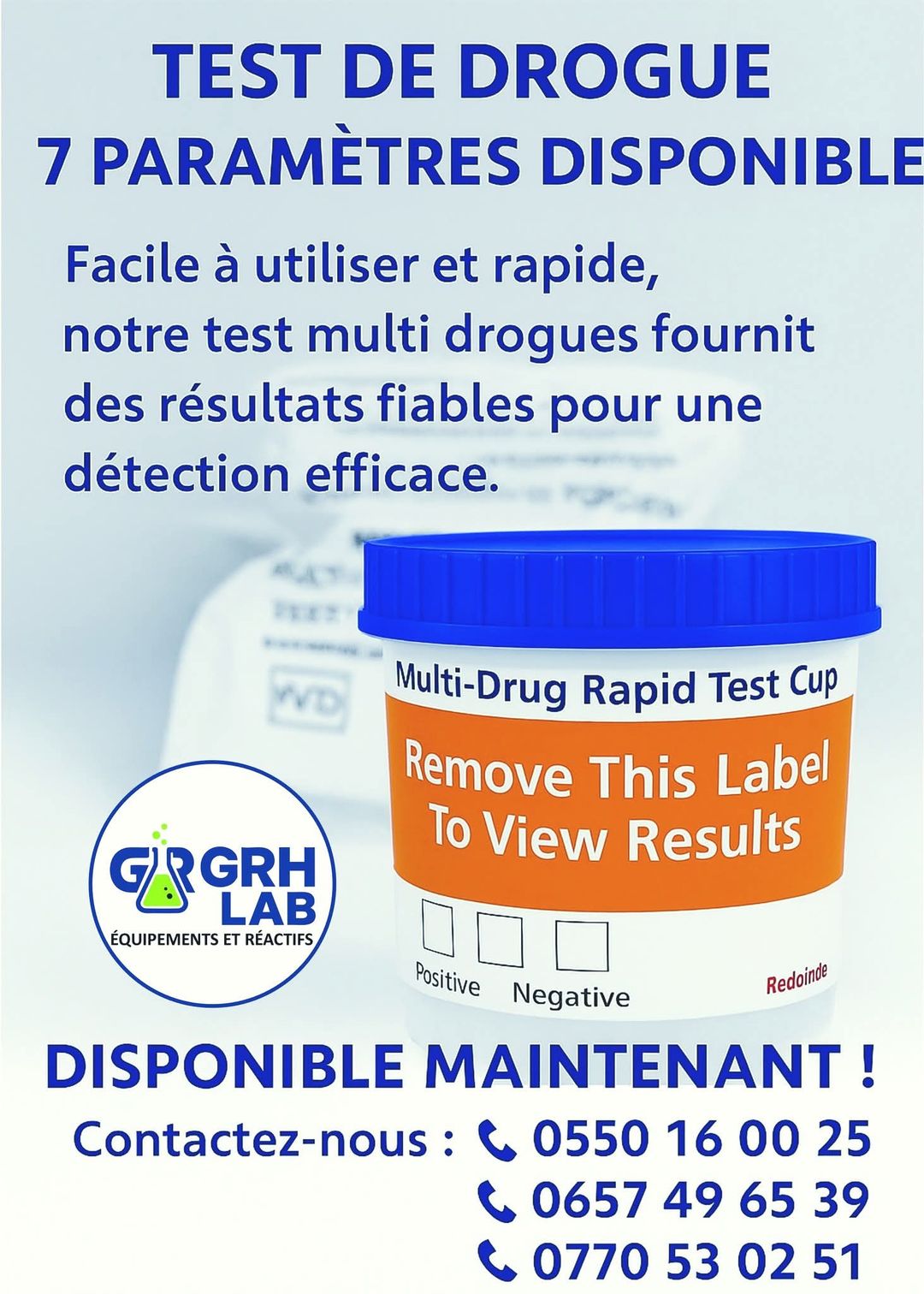 TEST DE DROGUE 7 PARAMETERS