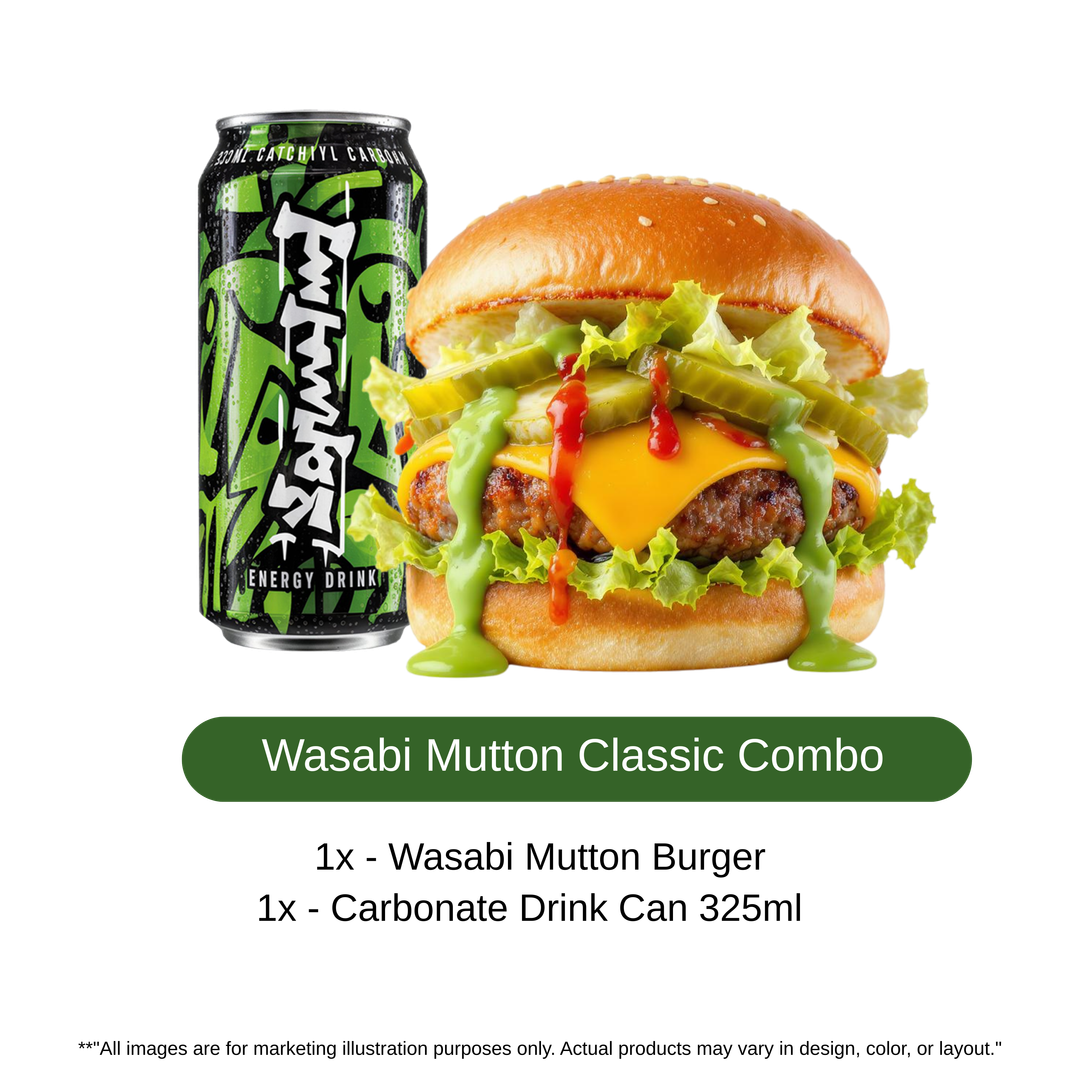 Wasabi Premium Mutton Burger Flava