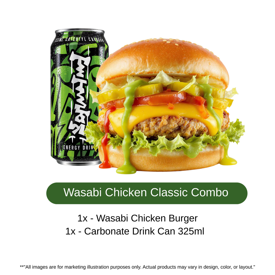 Wasabi Premium Chicken Burger Flava