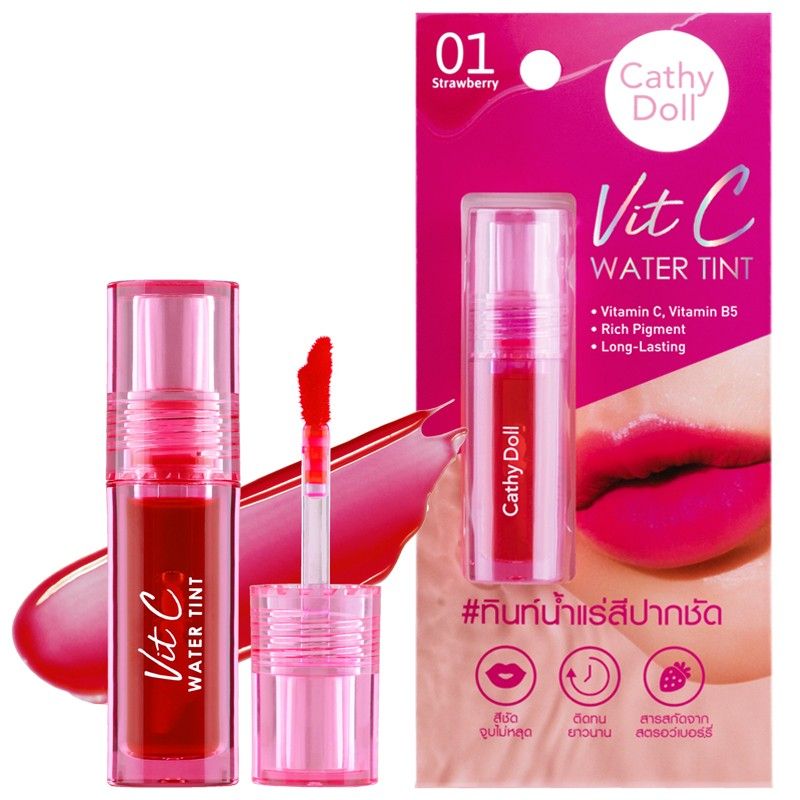 Cathy Doll Vit C Lip Tint 2.7g - Shade 01 Strawberry