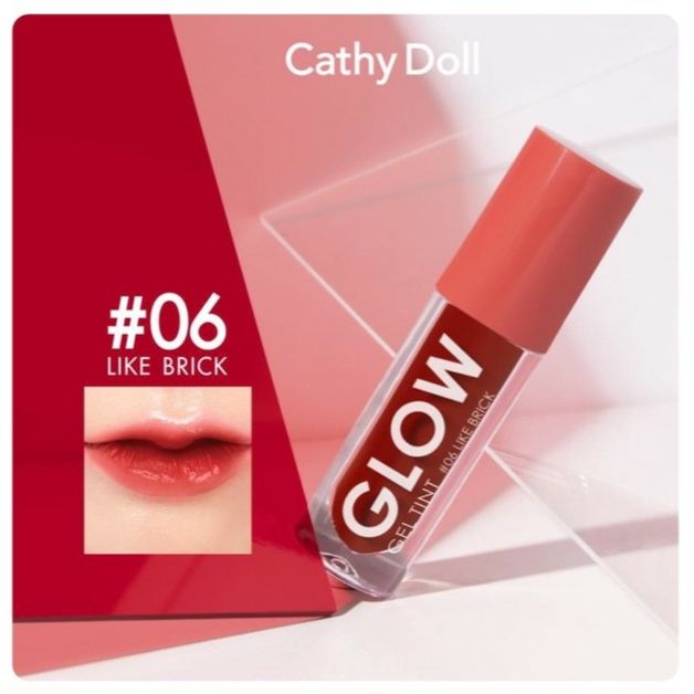 Cathy Doll Glow Gel Lip Tint 4.2g - Shade 06 Like Brick