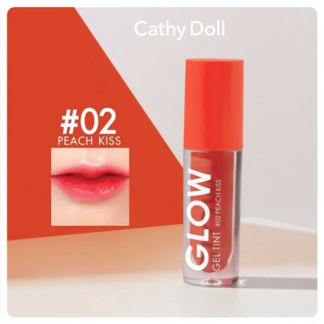 Cathy Doll Glow Gel Lip Tint 4.2g - Shade 02 Peach Kiss