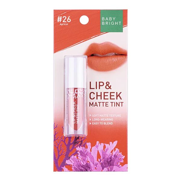Baby Bright Lip & Cheek Matte Lipstick (2.4g) - #26 Apricot