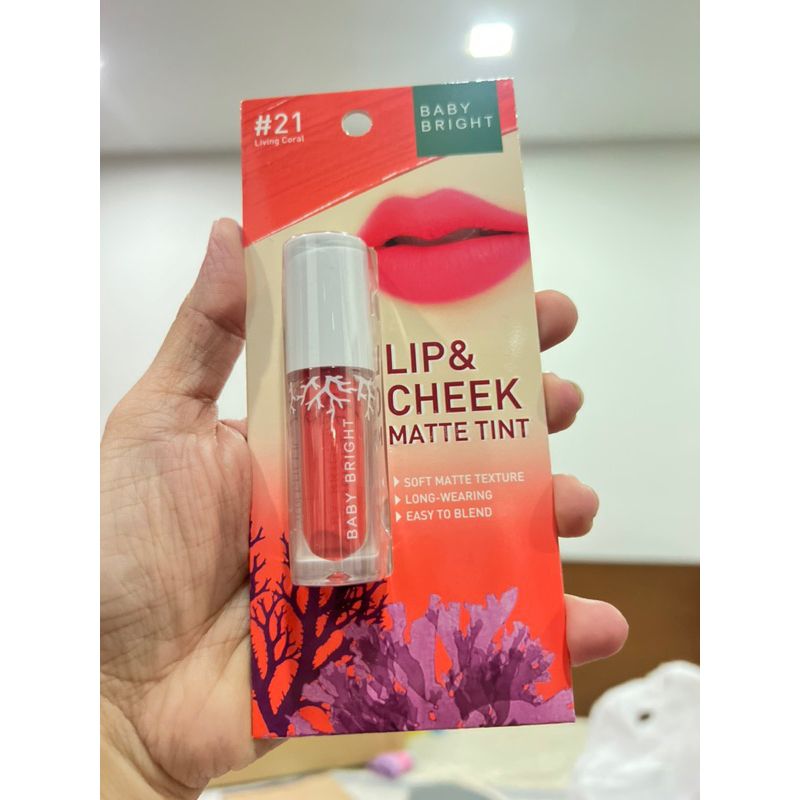 Baby Bright Lip & Cheek Matte Lipstick (2.4g) - #21 Living Coral