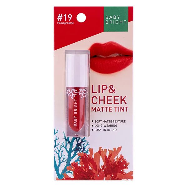 Baby Bright Lip & Cheek Matte Lipstick (2.4g) - #19 Pomegranate