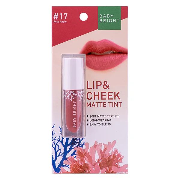 Baby Bright Lip & Cheek Matte Lipstick (2.4g) - #17 Rose Apple