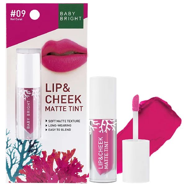 Baby Bright Lip & Cheek Matte Lipstick (2.4g) - #09 Hot Cora