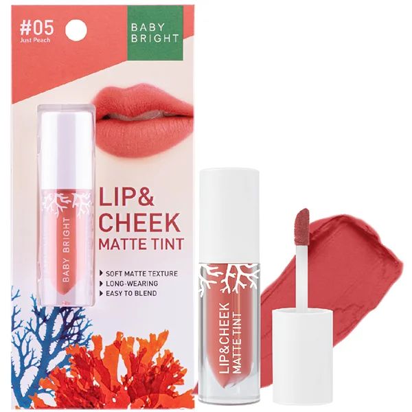 Baby Bright Lip & Cheek Matte Lipstick (2.4g) - #05 Just Peach