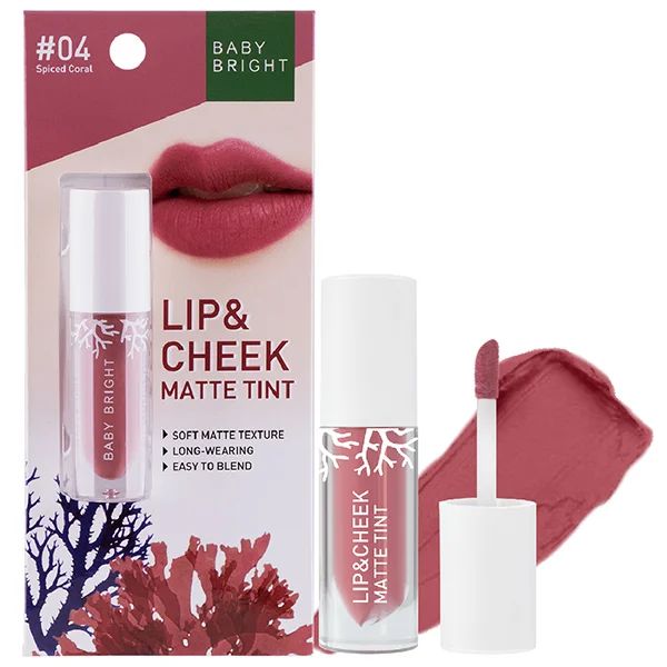 Baby Bright Lip & Cheek Matte Lipstick (2.4g) - #04 Spiced Coral T
