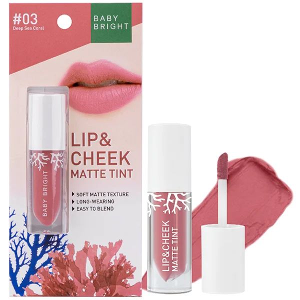 Baby Bright Lip & Cheek Matte Lipstick (2.4g) - #03 Deep Sea Coral