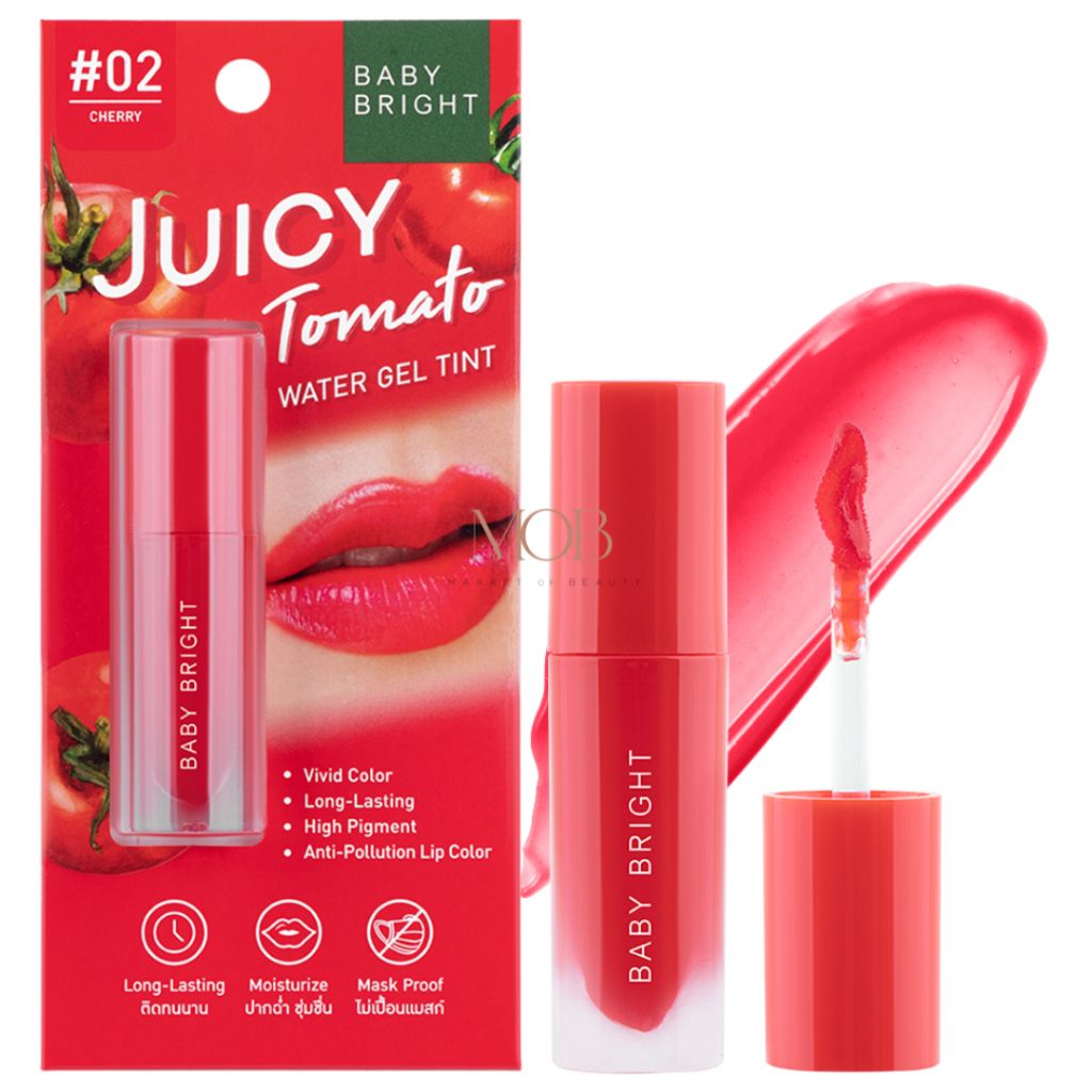 Baby Bright Juicy Tomato Water Gel Tint Shade (2.5g) - #02 Cherry