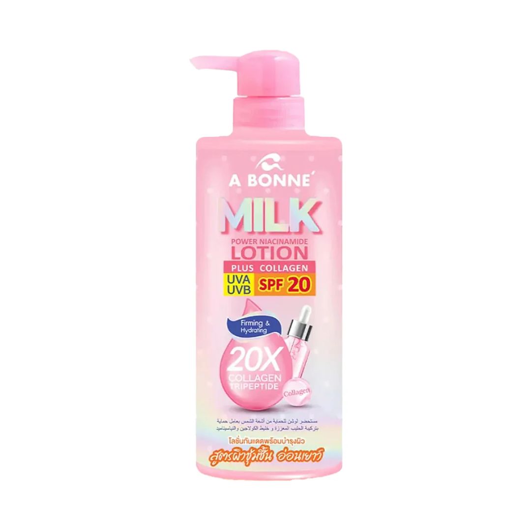 A Bonne Niacinamide Essence Lotion (500ml) - Milk Plus 20x Collagen Tripeptide SPF 20