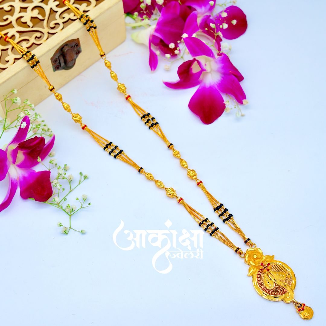 1 Gram Gold Mangalsutra - Design 4