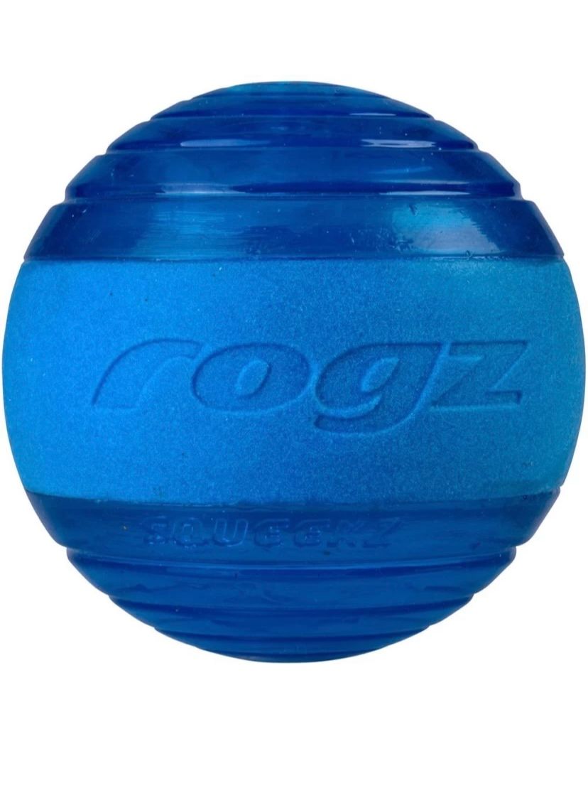 ROGZ  SQUEEKZ FETCH BALL (6.4cm) BLUE (50)