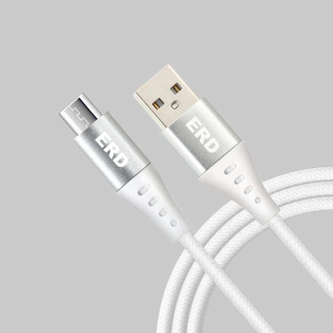 ERD UC-150 Micro USB Metal Braided Data Cable (25W, 1 Meter)