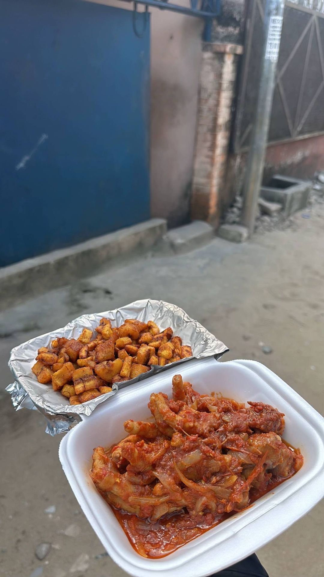 Alloco patte de poulet