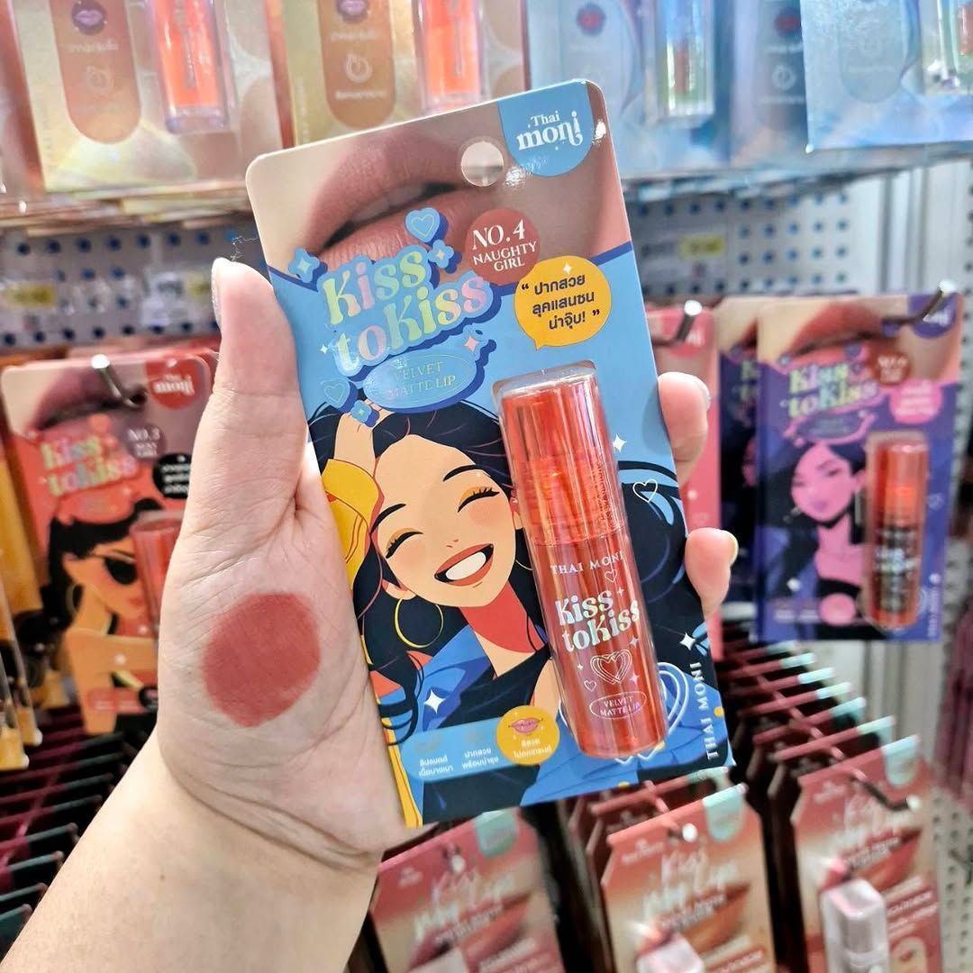 Thai moni Kiss to Kiss Velvet Matte Lip (3.2g) - #04 Naughty Girl