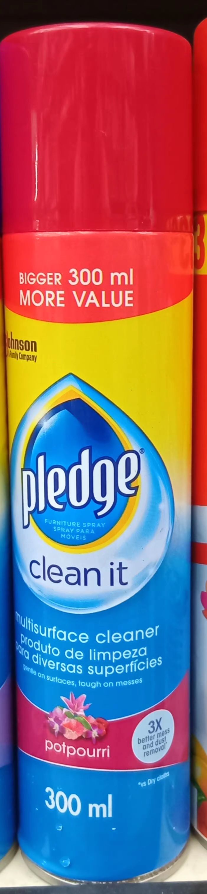 Pledge Clean It M/S Cleaner Potpourri 300ml