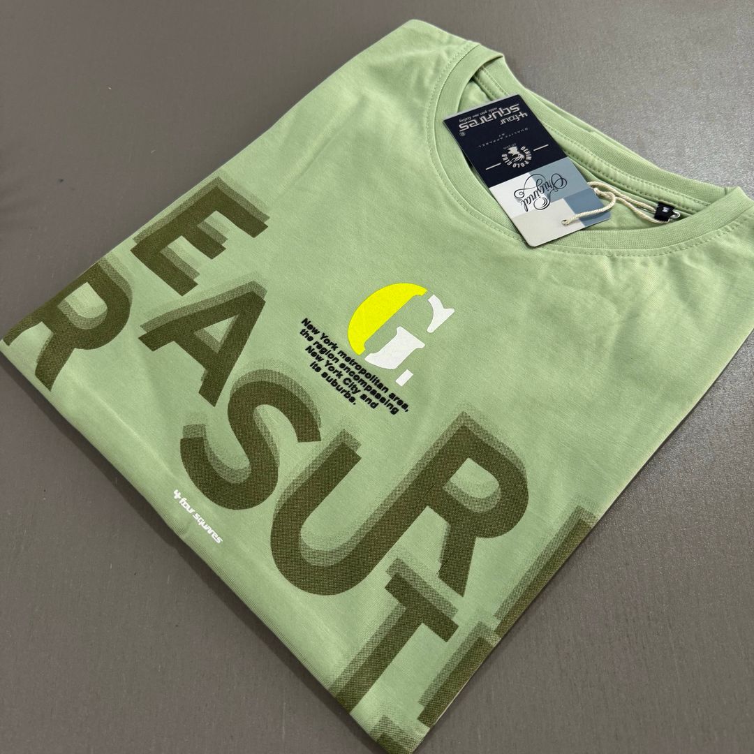 FOUR SQUARES T-SHIRTS - MINT GREEN