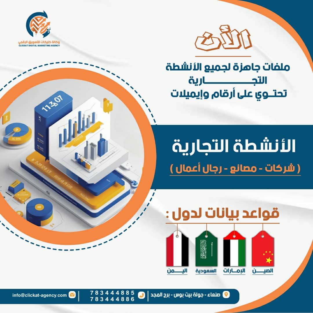 قواعد بيانات الانشطة التجارية