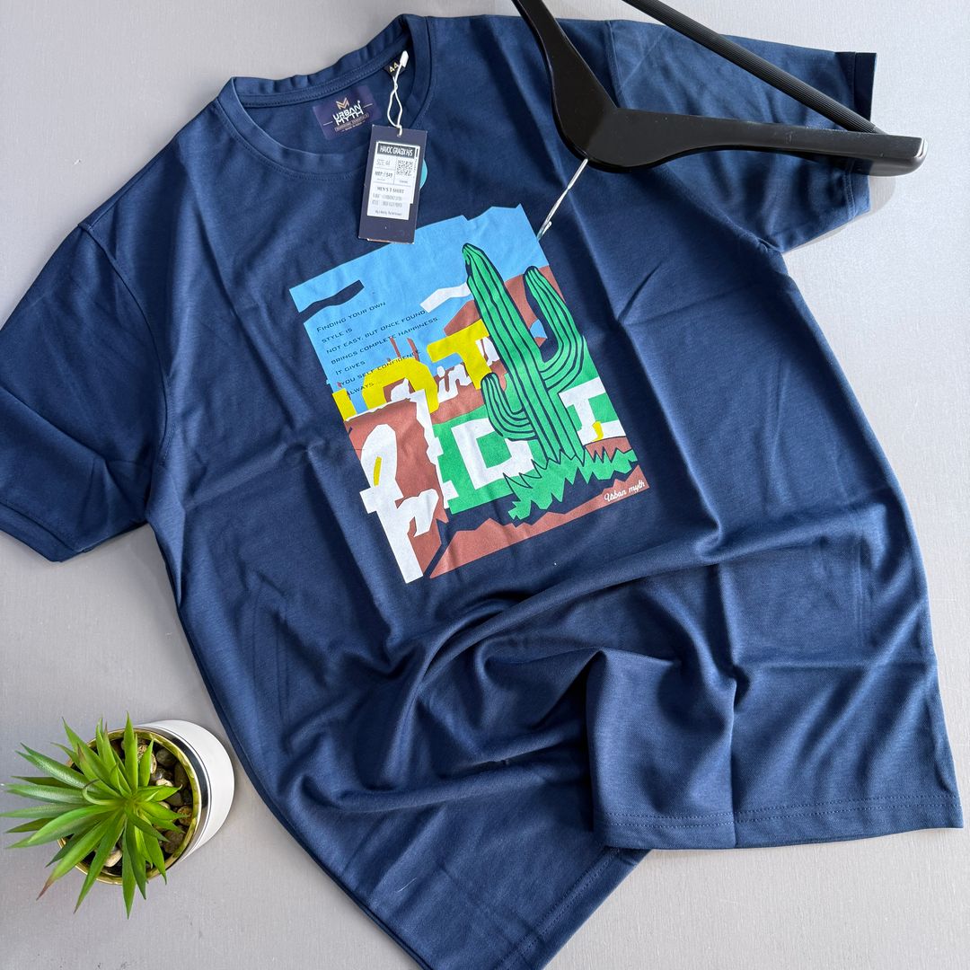 URBAN MYTH T-SHIRT -  BLUE BLACK