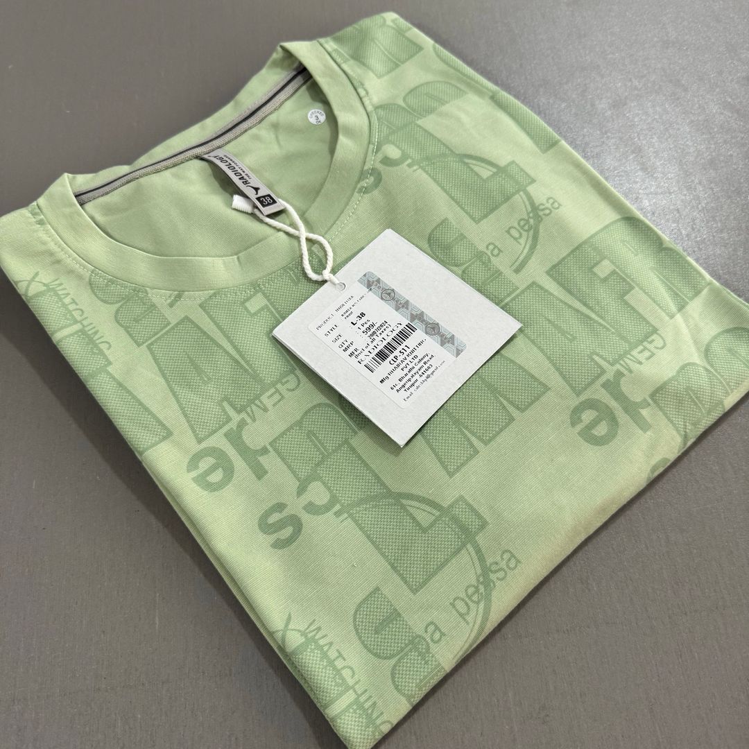 RADIOLOGY T-SHIRTS(PATTERNED)- MINT GREEN