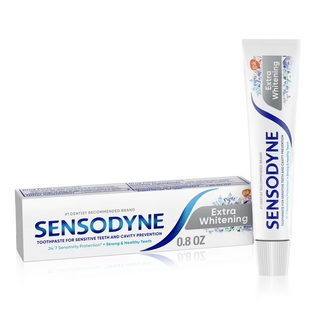 Sensodyne Extra Whitening Sensitive Toothpaste, 0.8oz