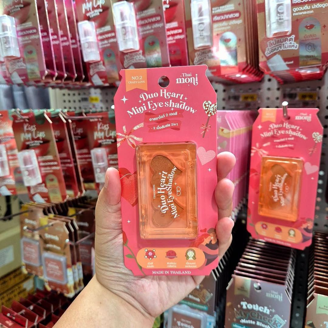 Thai moni Duo Heart Mini Eyeshadow - #02 Crazy Love