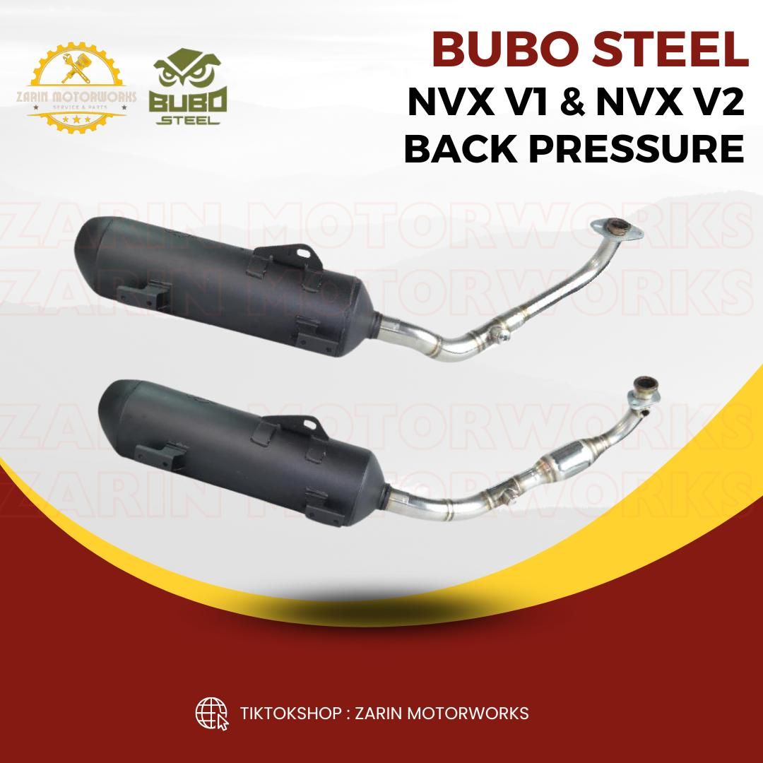 NVX V1 V2 BACK PRESSURE BUBO STEEL 