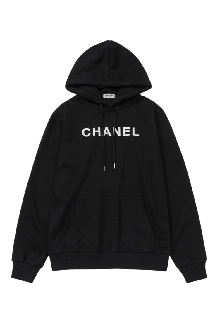 Channel Black Hoodie