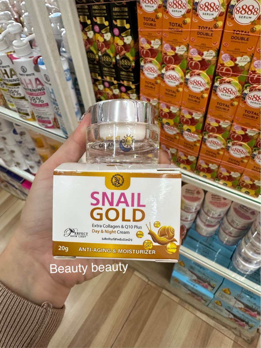 Perfect Skin Lady Snail Gold Extra Collagen & Q10 Plus Day & Night Cream (20g)
