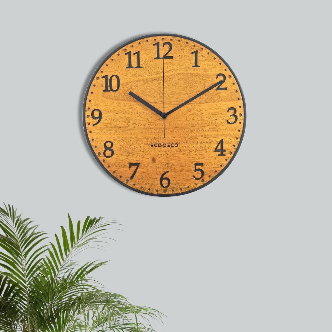 Minute Muse Wooden Wall Clock
