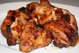 Morceau de poulet braisé