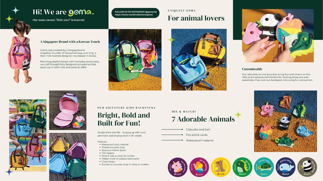 Goma Kids Bag + Pouch Special Groupbuy Bundles
