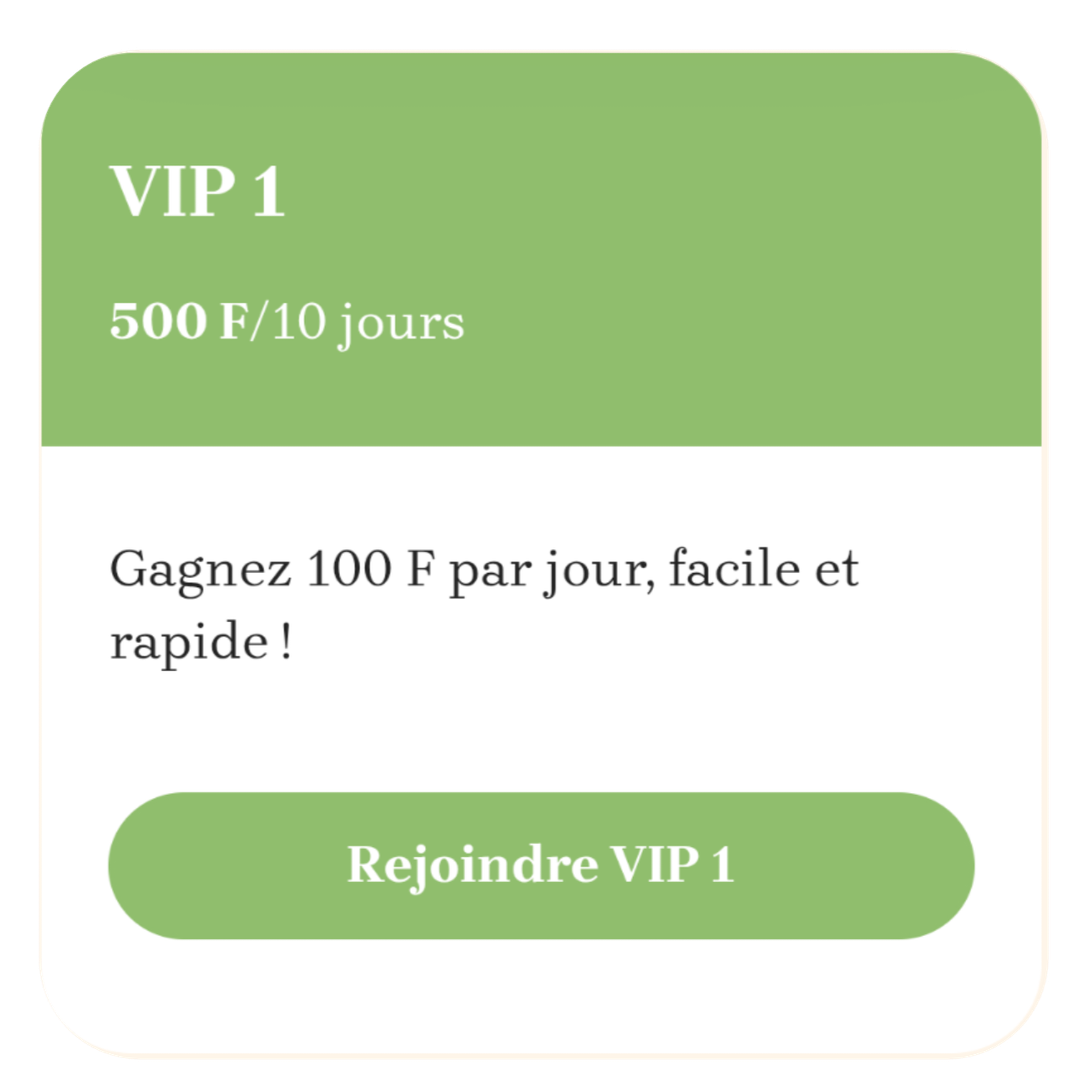 PREMIER DÉPÔT VIP1 