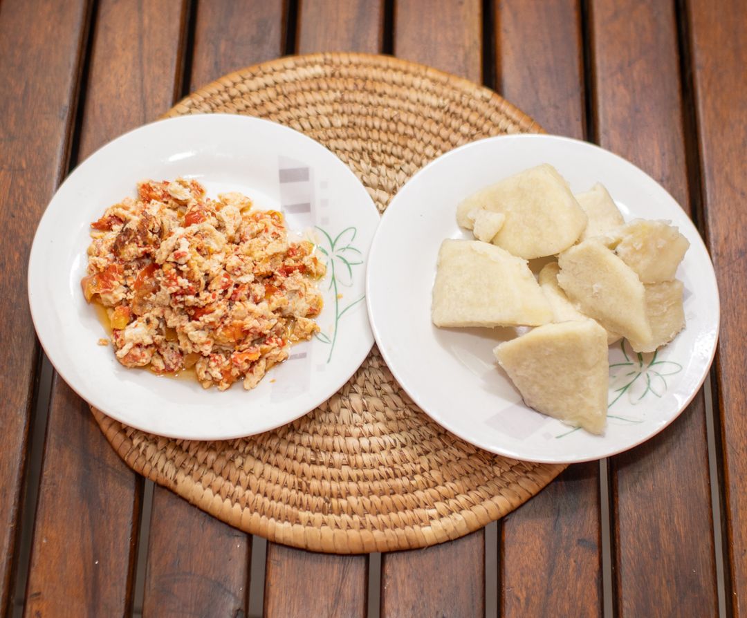 Yam and Egg Sauce