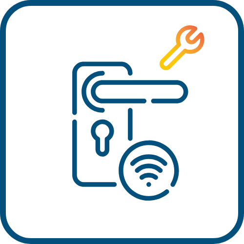 Installation de serrure connectée