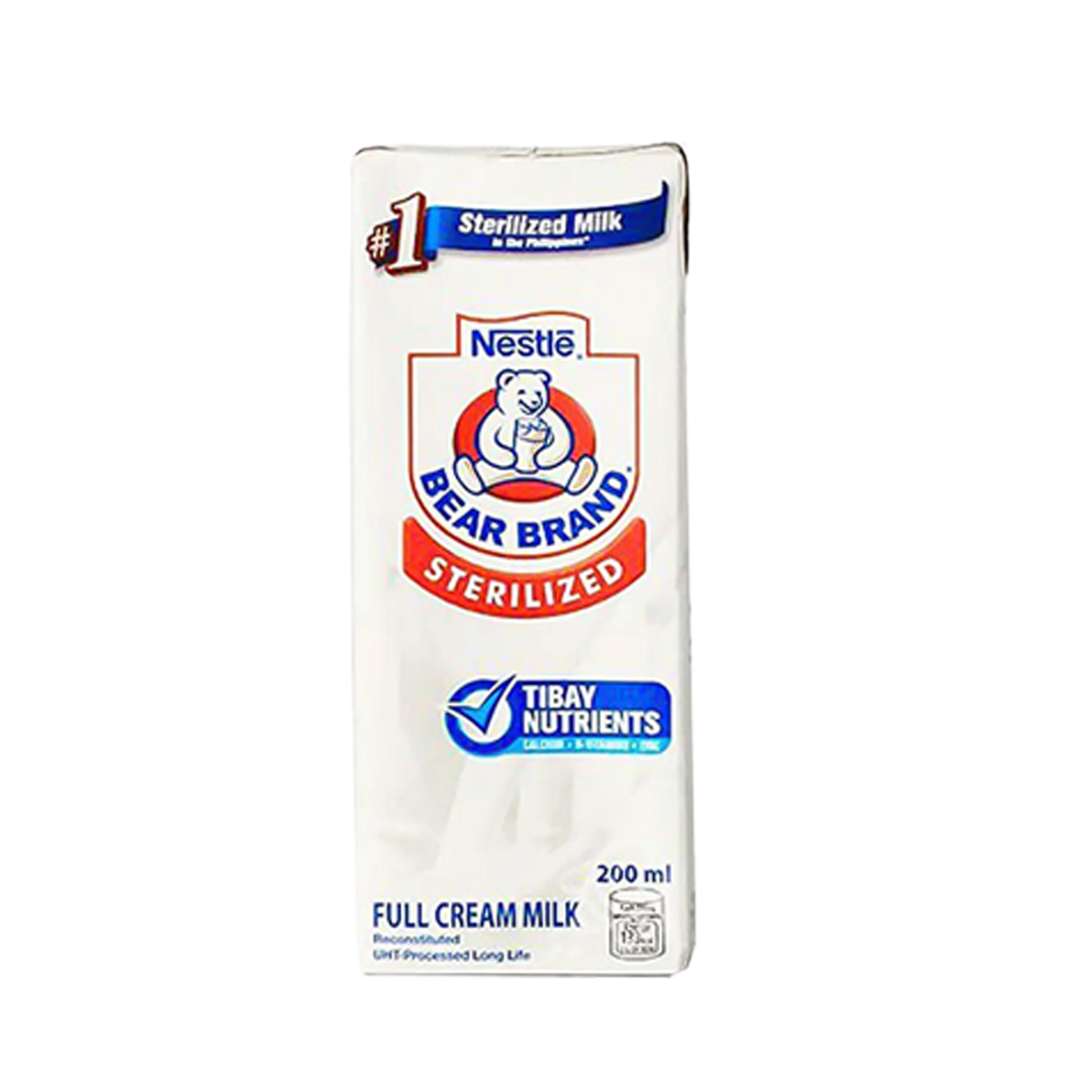 Bear Brand Full Cream Milk 200ml.