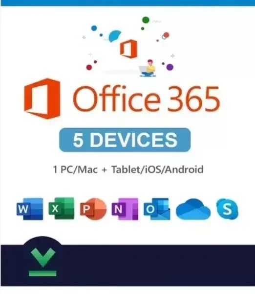 Microsoft Office 365 (LifeTime License) - 100GB OneDrive
