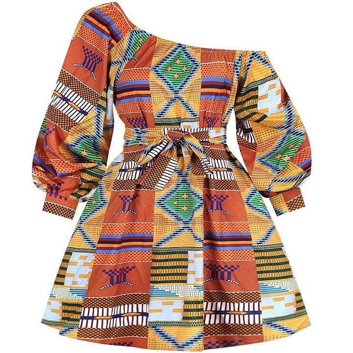 SHORT AFRICAN PAGNE DRESS