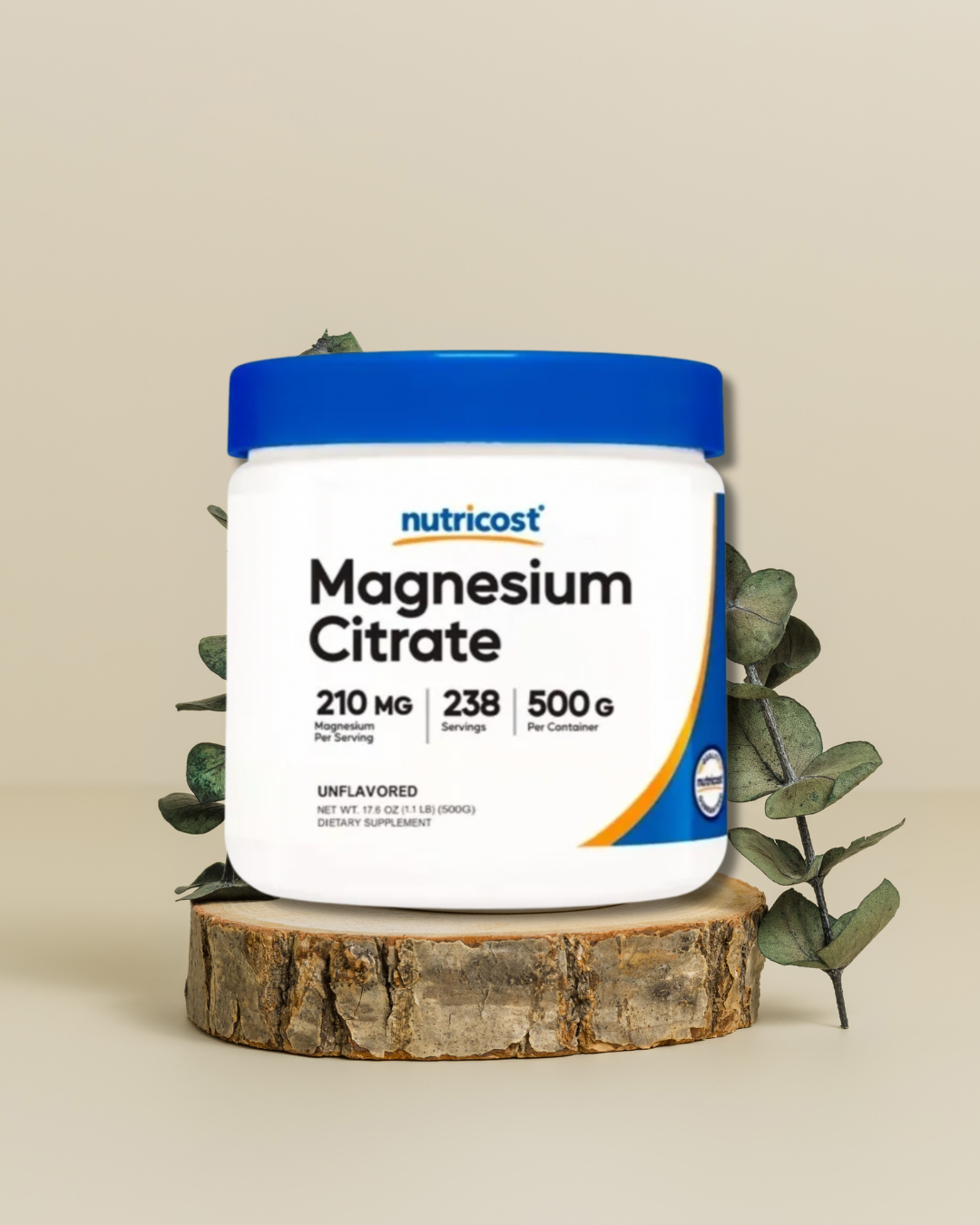 Citrato de magnesio en polvo