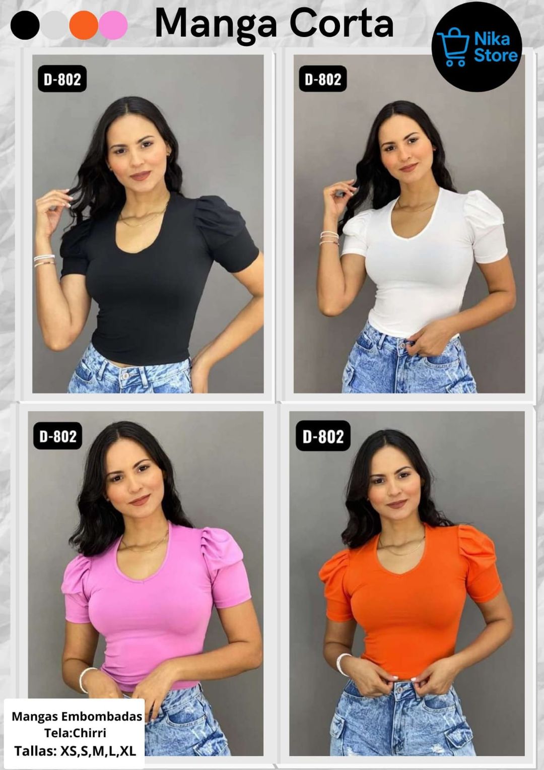 Camisa Manga Embombada