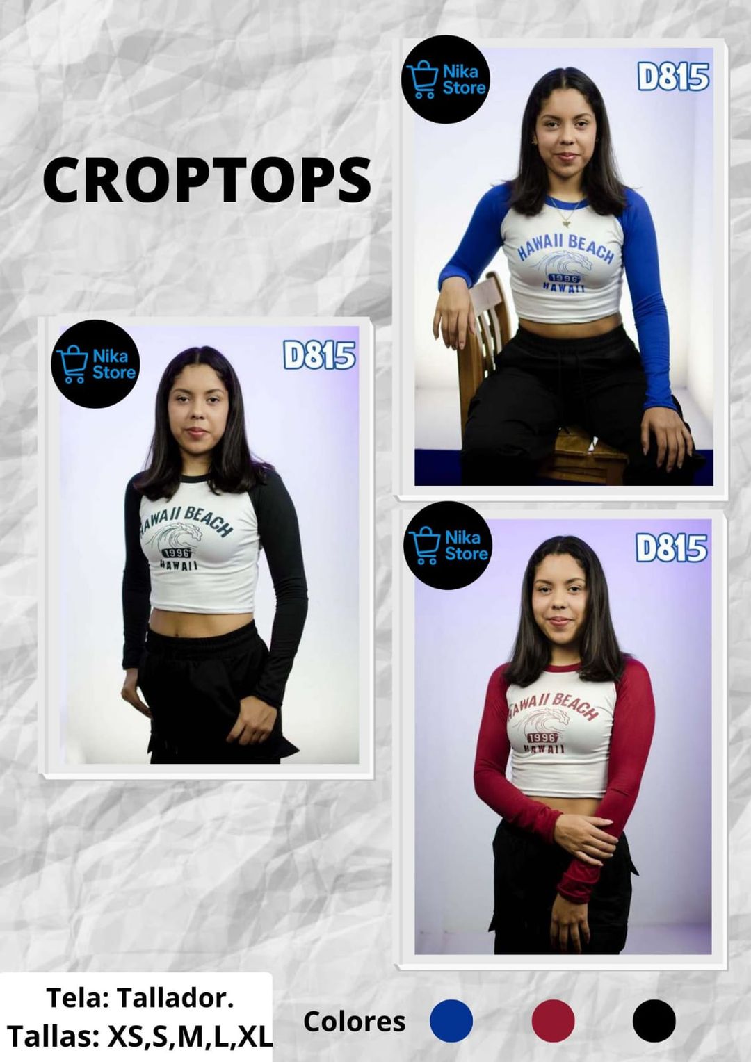 Croptops Manga Larga