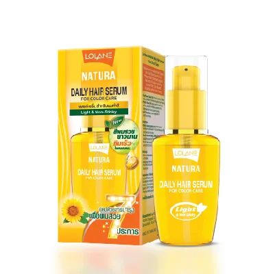 Lolane Daily Hair Serum 50ml - For Color Care (Yellow)